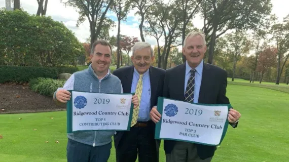 Ridgewood Country Club is the Caddie Scholarship Foundation Club of the Year