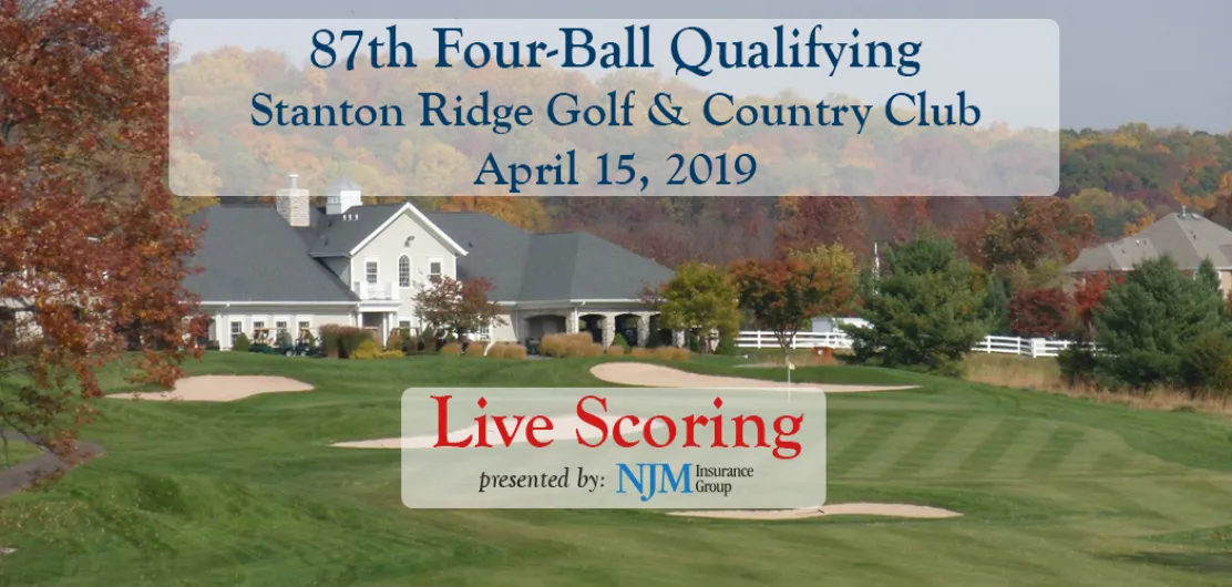 3-Hour Delay today for NJSGA Four-Ball Qualifying at Stanton Ridge