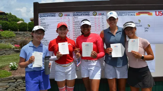 Ganne continues stellar season; is co-medalist at U.S. Women's Amateur Qualifying