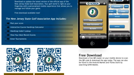 NJSGA Goes Mobile With Apps For Ghin